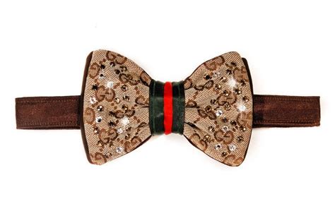 gucci print bow tie|gucci tie and cufflink set.